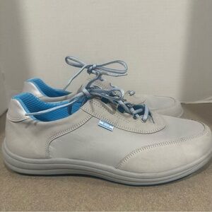 SAS Sporty Women’s Sneakers 10W Gray White Leather Athletic Walking Shoe